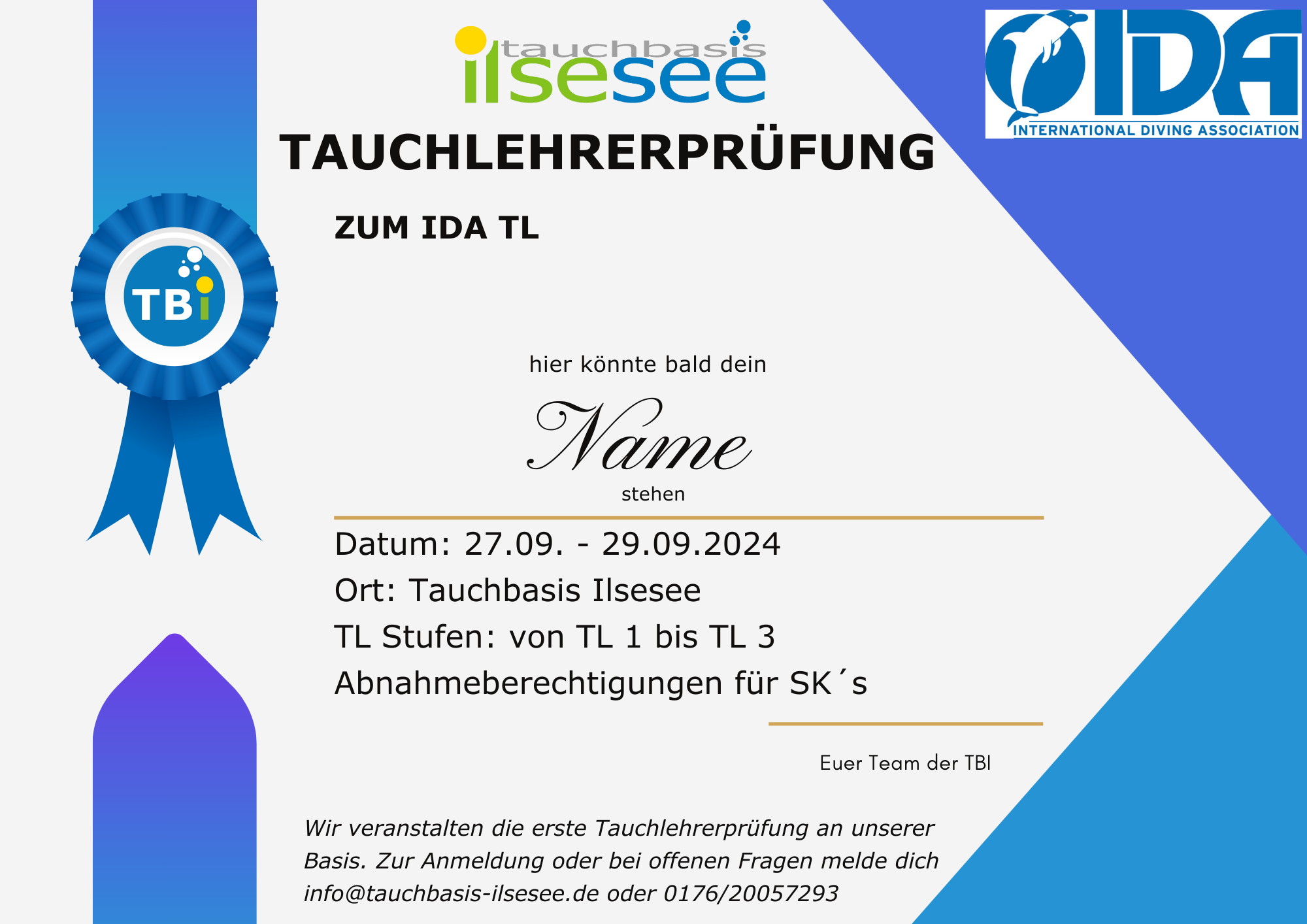 IDA TL Prüfung (Teil 1)